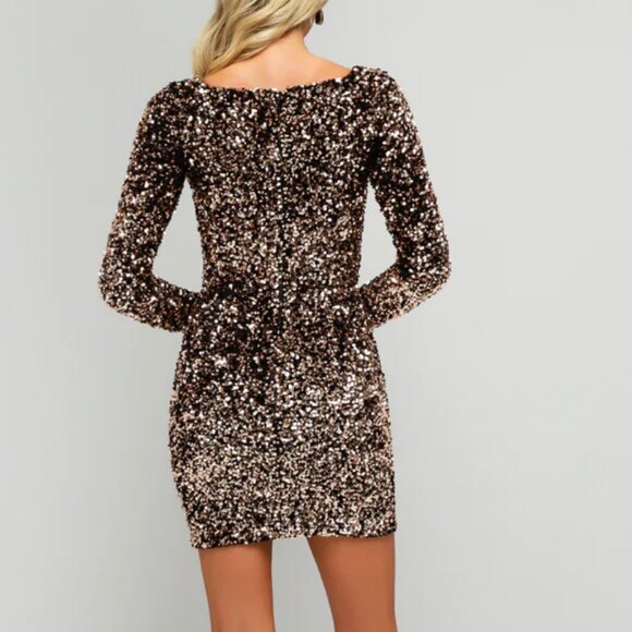 NWT Helsi Maya Sequin Mini Dress - Picture 2 of 4